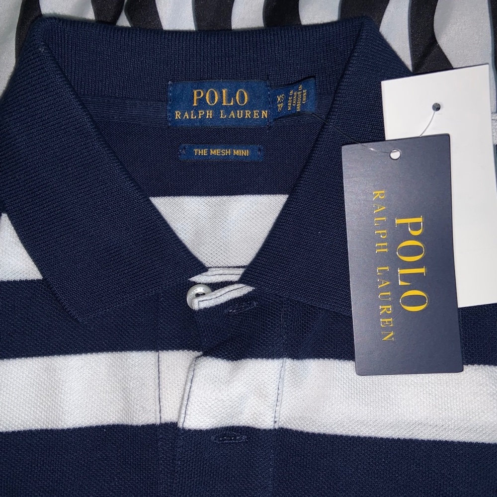 Mesh Mini Polo Dress